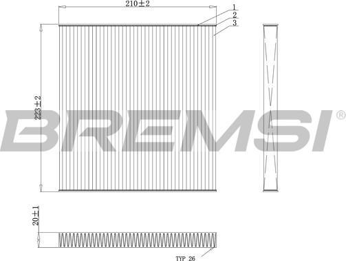 Bremsi FC0445A - Filtro, Aria abitacolo autozon.pro