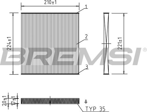 Bremsi FC0445 - Filtro, Aria abitacolo autozon.pro