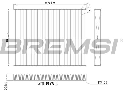 Bremsi FC0443A - Filtro, Aria abitacolo autozon.pro