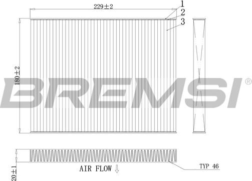 Bremsi FC0443 - Filtro, Aria abitacolo autozon.pro