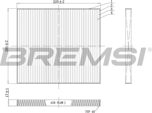 Bremsi FC0447 - Filtro, Aria abitacolo autozon.pro