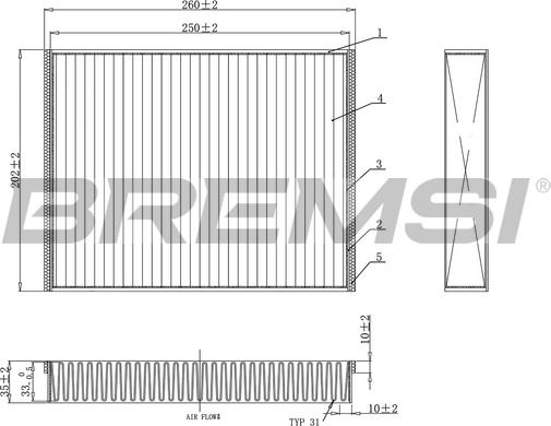 Bremsi FC0459C - Filtro, Aria abitacolo autozon.pro