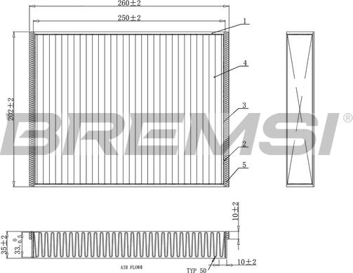 Bremsi FC0459 - Filtro, Aria abitacolo autozon.pro