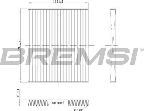 Bremsi FC0451 - Filtro, Aria abitacolo autozon.pro