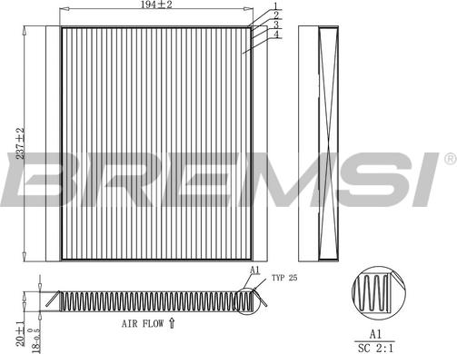 Bremsi FC0453C - Filtro, Aria abitacolo autozon.pro