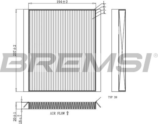 Bremsi FC0453 - Filtro, Aria abitacolo autozon.pro