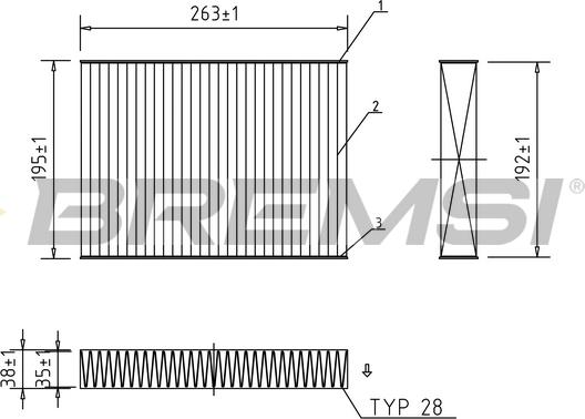 Bremsi FC0468A - Filtro, Aria abitacolo autozon.pro