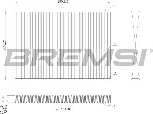 Bremsi FC0412C - Filtro, Aria abitacolo autozon.pro