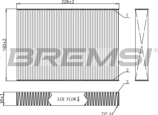 Bremsi FC0481C - Filtro, Aria abitacolo autozon.pro