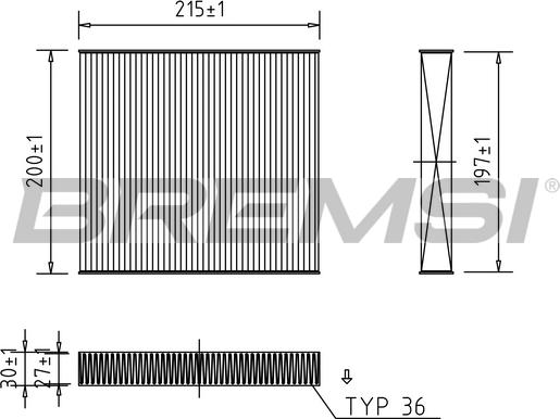 Bremsi FC0431 - Filtro, Aria abitacolo autozon.pro