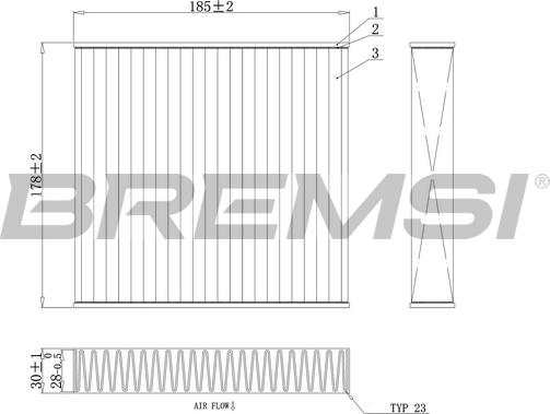 Bremsi FC0427A - Filtro, Aria abitacolo autozon.pro