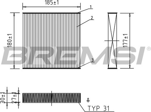 Bremsi FC0427 - Filtro, Aria abitacolo autozon.pro