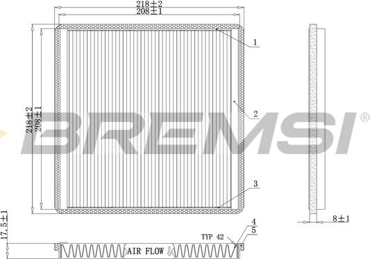 Bremsi FC0500 - Filtro, Aria abitacolo autozon.pro