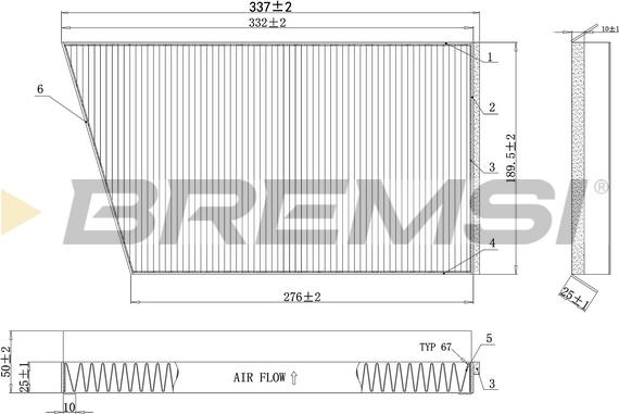 Bremsi FC0502 - Filtro, Aria abitacolo autozon.pro