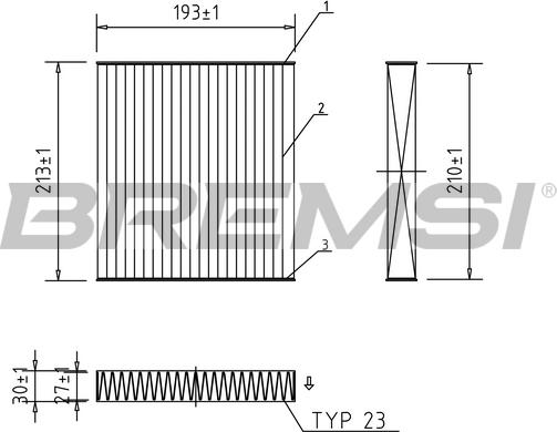 Bremsi FC0099A - Filtro, Aria abitacolo autozon.pro