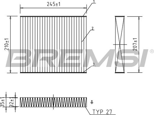 Bremsi FC0094A - Filtro, Aria abitacolo autozon.pro