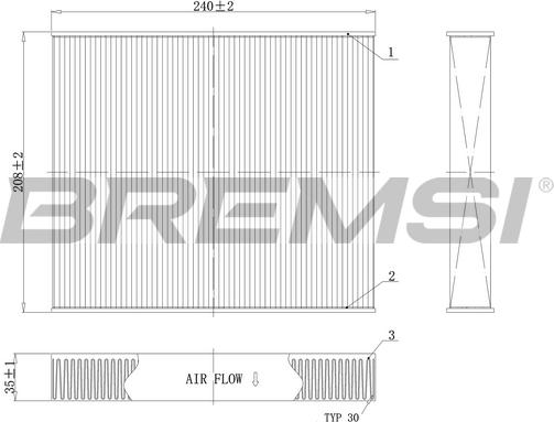 Bremsi FC0094C - Filtro, Aria abitacolo autozon.pro