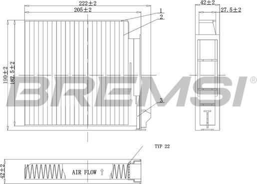 Bremsi FC0093C - Filtro, Aria abitacolo autozon.pro