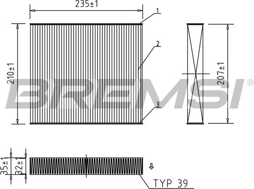 Bremsi FC0068 - Filtro, Aria abitacolo autozon.pro