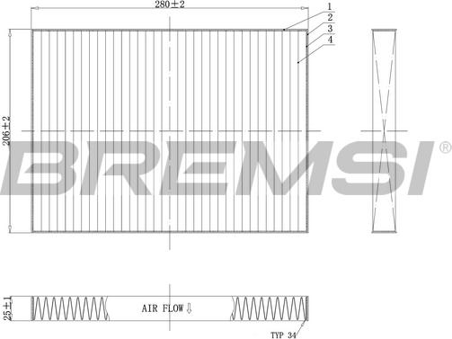 Bremsi FC0084C - Filtro, Aria abitacolo autozon.pro