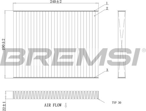 Bremsi FC0081A - Filtro, Aria abitacolo autozon.pro