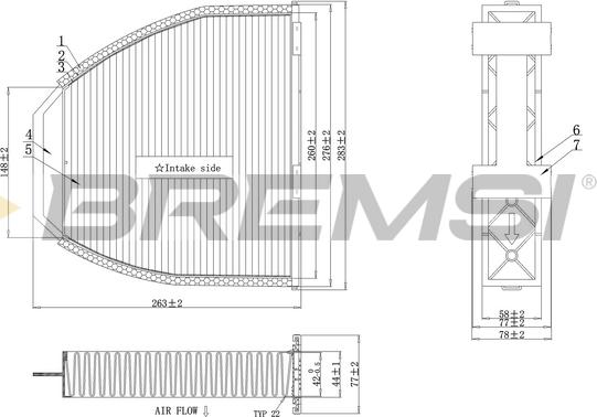 Bremsi FC0083A - Filtro, Aria abitacolo autozon.pro