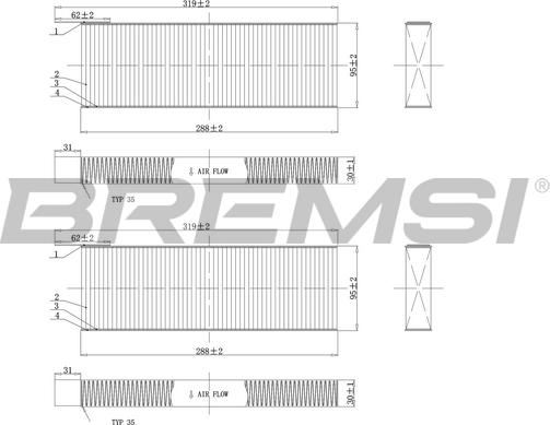 Bremsi FC0071C - Filtro, Aria abitacolo autozon.pro