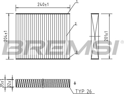 Bremsi FC0073C - Filtro, Aria abitacolo autozon.pro