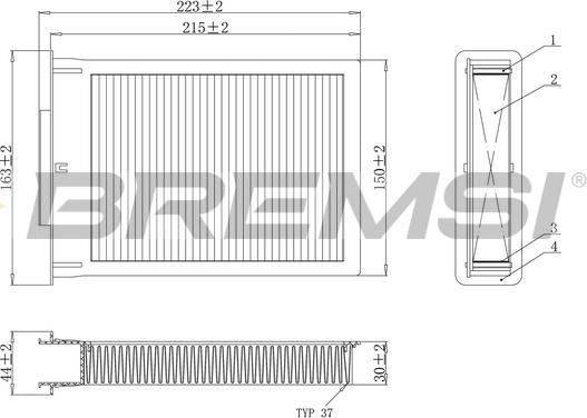 Bremsi FC0077 - Filtro, Aria abitacolo autozon.pro