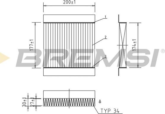 Bremsi FC0167A - Filtro, Aria abitacolo autozon.pro