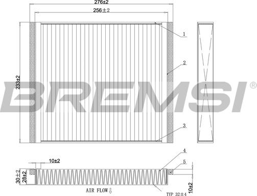 Bremsi FC0107A - Filtro, Aria abitacolo autozon.pro