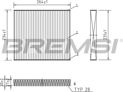 Bremsi FC0107C - Filtro, Aria abitacolo autozon.pro