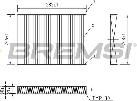 Bremsi FC0181A - Filtro, Aria abitacolo autozon.pro