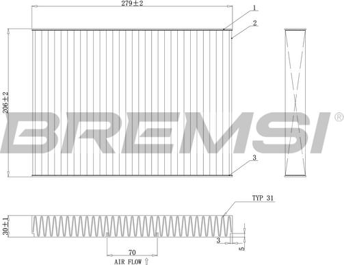 Bremsi FC0181C - Filtro, Aria abitacolo autozon.pro