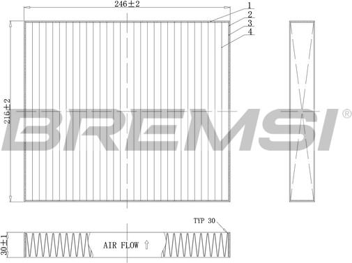 Bremsi FC0183C - Filtro, Aria abitacolo autozon.pro