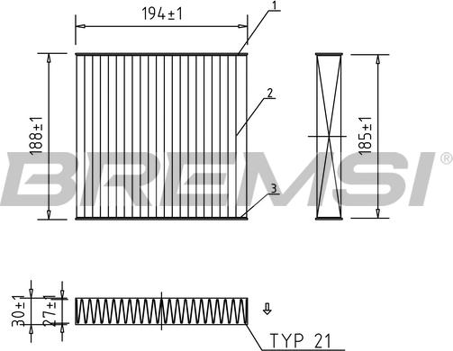 Bremsi FC0171A - Filtro, Aria abitacolo autozon.pro