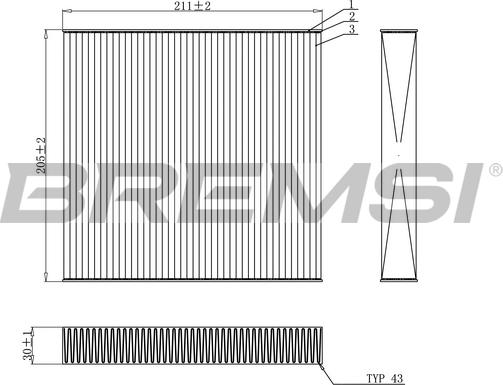 Bremsi FC0899 - Filtro, Aria abitacolo autozon.pro