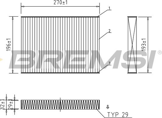 Bremsi FC0861C - Filtro, Aria abitacolo autozon.pro