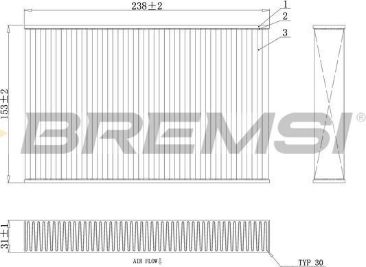 Bremsi FC0885C - Filtro, Aria abitacolo autozon.pro