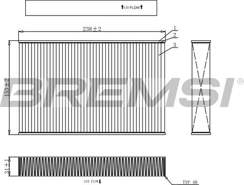 Bremsi FC0885 - Filtro, Aria abitacolo autozon.pro