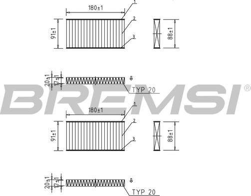 Bremsi FC0888C - Filtro, Aria abitacolo autozon.pro