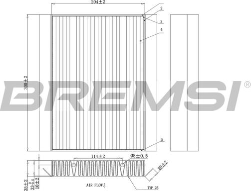 Bremsi FC0876A - Filtro, Aria abitacolo autozon.pro