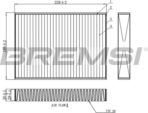 Bremsi FC0871A - Filtro, Aria abitacolo autozon.pro