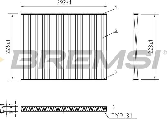 Bremsi FC1919C - Filtro, Aria abitacolo autozon.pro