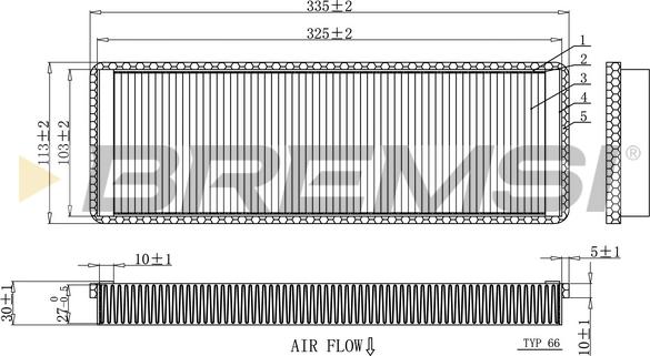 Bremsi FC1915 - Filtro, Aria abitacolo autozon.pro