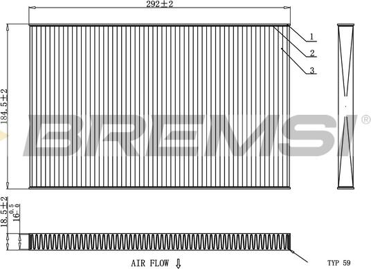 Bremsi FC1404 - Filtro, Aria abitacolo autozon.pro