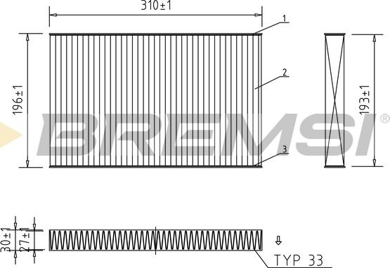 Bremsi FC1549C - Filtro, Aria abitacolo autozon.pro