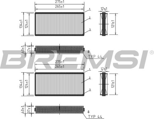 Bremsi FC1551 - Filtro, Aria abitacolo autozon.pro