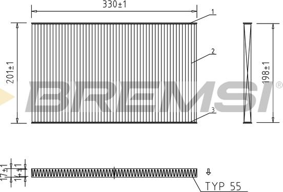 Bremsi FC1537 - Filtro, Aria abitacolo autozon.pro