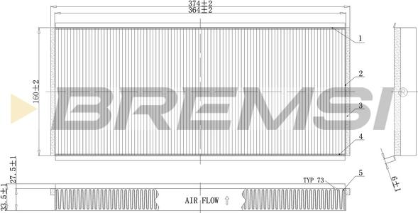 Bremsi FC1335 - Filtro, Aria abitacolo autozon.pro